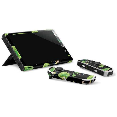 Adult Swim Rick and Morty Portal Pattern Nintendo Switch OLED (2021) Skin